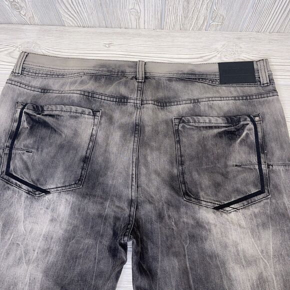 Parish Nation Jeans Men's Size 42 Black Gray 35.5 Inseam NICE! - Picture 4 of 10